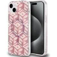 Custodia MagSafe per Apple iPhone 15, Guess, IML Gcube, Rosa — 3