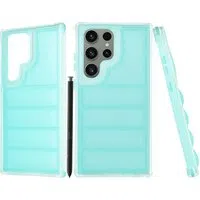 Custodia per Samsung Galaxy S23 FE S711, Techsuit, Wave Shield, Turchese — 3