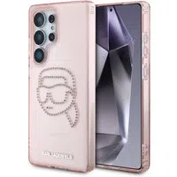 Custodia per Samsung Galaxy S25 Ultra S938, Karl Lagerfeld, IML Luxury Karl's Head, Rosa — 3
