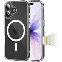 Custodia MagSafe per Apple iPhone 17, Tech-Protect, Flexair Hybrid CC, Trasparente — 3