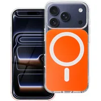 Custodia MagSafe per Apple iPhone 17e / 16e, OEM, Clear Fusion Mag Cover, Arancione — 3