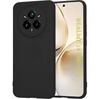 Custodia per Realme 14 Pro+, Techsuit, SoftFlex, Nera — 3