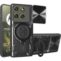 Custodia per Motorola Edge 70, Techsuit, CamGuard Pro, Nera — 3