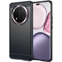 Custodia per Honor X9c / Magic7 Lite, Techsuit, Carbonio, Nera — 3