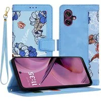 Custodia per Motorola Moto G55, Techsuit, FlipCraft, Blu — 3