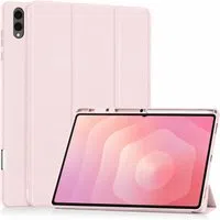 Custodia per Samsung Galaxy Tab S12 Ultra / Tab S11 Ultra, Techsuit, Flex Trifold, Rosa — 3