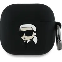 Custodia Karl Lagerfeld 3D Karl's Head per Apple AirPods 4, Nera — 3
