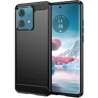 Custodia per Motorola Edge 40 Neo, Techsuit, Carbonio, Nera — 3