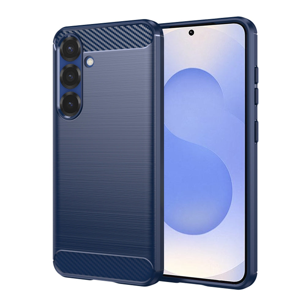 Techsuit Custodia per Samsung Galaxy S25 S931, Techsuit, Carbonio, Blu