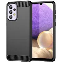 Custodia per Samsung Galaxy A32 5G A326, Techsuit, Carbonio, Nera — 3