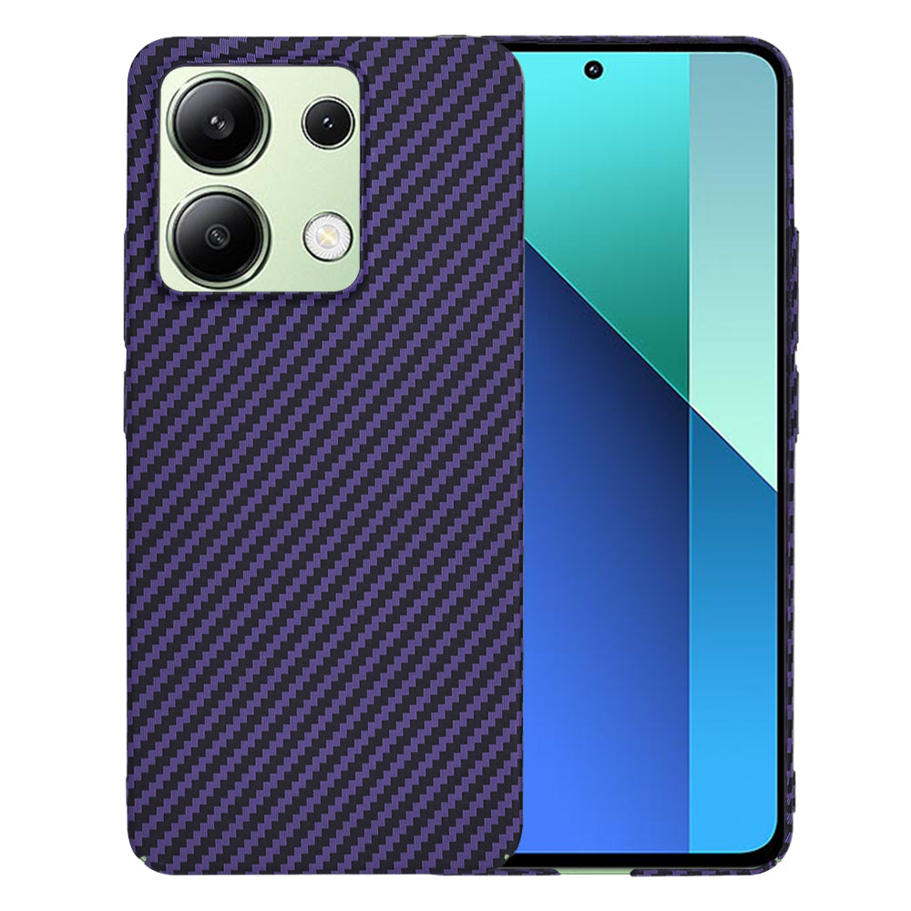 Custodia per Xiaomi Redmi Note 13 4G, Techsuit, Carbonite FiberShell, Viola