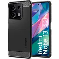 Custodia per Xiaomi Redmi Note 13 5G, Spigen, Rugged Armor, Nera ACS07665 — 3