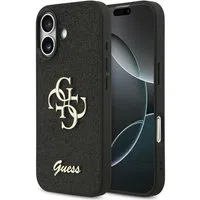 Custodia per Apple iPhone 17, Guess, Fixed Glitter Big 4G, Nera — 3