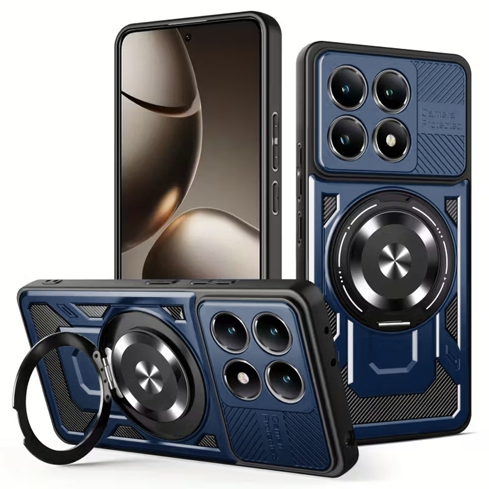 Techsuit Custodia per Xiaomi 15T, Techsuit, RuggedCam, Blu