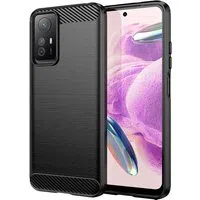 Custodia per Xiaomi Redmi Note 12S, Techsuit, Carbonio, Nera — 3