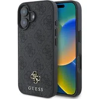 Custodia MagSafe per Apple iPhone 16, Guess, 4G Classic, Nera — 3