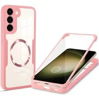 Custodia MagSafe per Samsung Galaxy S23+ S916, Techsuit, ColorVerse 360, Rosa — 3