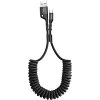Cavo dati e ricarica USB-A - USB-C Baseus Fish Eye Spring, 18W, 1m, nero CATSR-01 CATSR-01 — 3