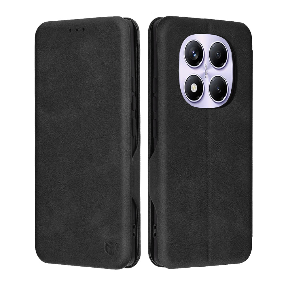 Custodia per Xiaomi Redmi Note 14 Pro 4G, Techsuit, Safe Wallet Plus, Nera