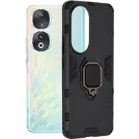 Custodia per Honor 90, Techsuit, Shield, Nera — 3