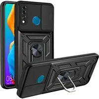 Custodia per Huawei P30 lite New Edition / P30 lite, Techsuit, CamShield, Nera — 3