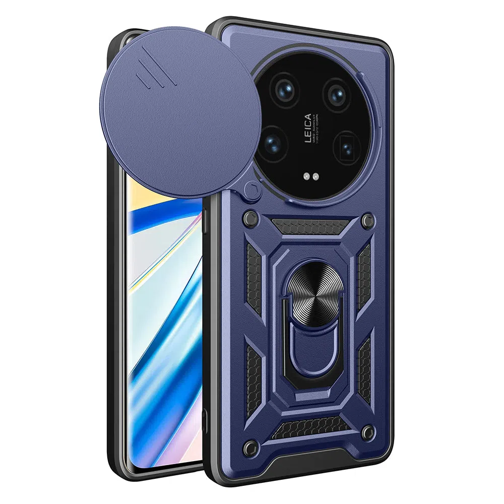 Custodia per Xiaomi 14 Ultra, Techsuit, CamShield, Blu — 2