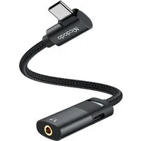 Adattatore Audio USB-C - USB-C / 3.5mm McDodo CA-1880, Nero — 3