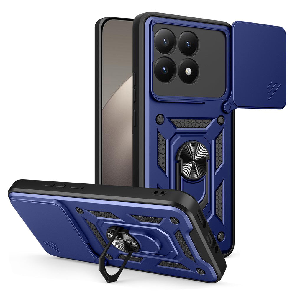 Techsuit Custodia per Xiaomi 15T, Techsuit, CamShield, Blu