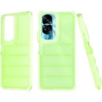 Custodia per Honor 90 Lite, Techsuit, Wave Shield, Verde — 3