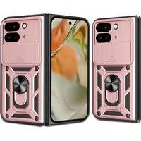 Custodia per Google Pixel 9 Pro Fold, Techsuit, CamShield, Rosa — 3