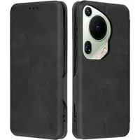 Custodia per Huawei Pura 70 Ultra, Techsuit, Safe Wallet Plus, Nera — 3