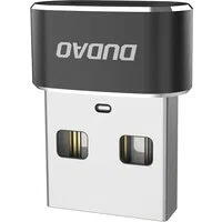 Adattatore Dati e Ricarica USB-C - USB-A Dudao L16AC, Nero — 3