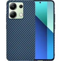Custodia per Xiaomi Redmi Note 13 4G, Techsuit, Carbonite FiberShell, Turchese — 3