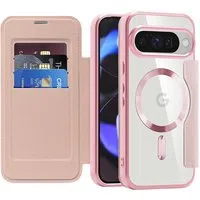 Custodia MagSafe per Google Pixel 10 Pro / 10, Techsuit, SmartMag Book, Rosa — 3