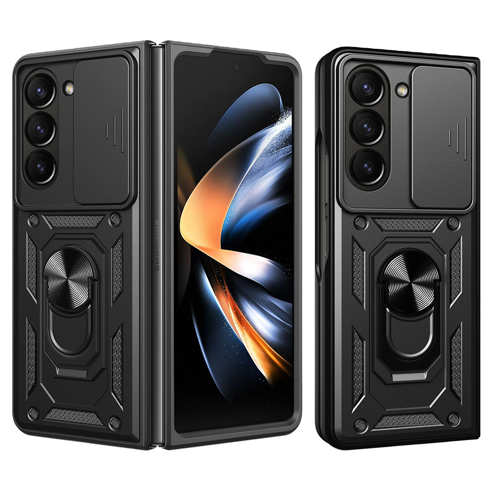 Techsuit Custodia per Samsung Galaxy Z Fold5 F946, Techsuit, CamShield, Nera