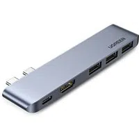Hub USB-C UGREEN per Apple MacBook Pro / Air Series, 3 x USB-A 3.0 - 1 x USB-C - 1 x HDMI, Grigio — 3