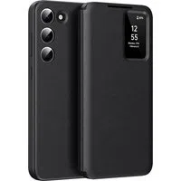 Custodia per Samsung Galaxy S23+ S916, Techsuit, SmartView, Nera — 3