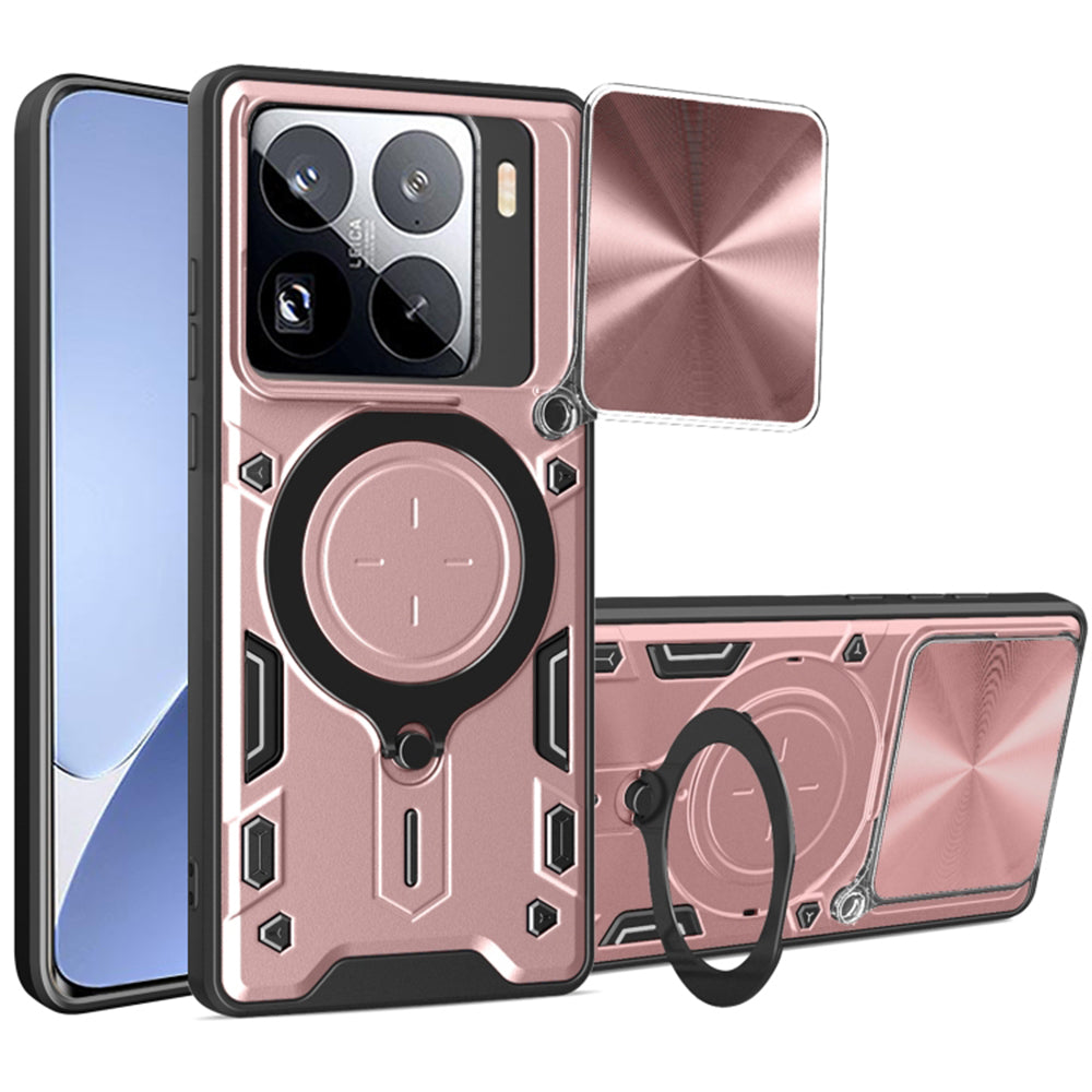 Techsuit Custodia per Xiaomi 15 Pro, Techsuit, CamGuard Pro, Rosa Dorato