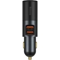 Caricabatterie Auto Baseus Share Together, 120W, 3A, 2 x USB-A - 1 x Estensione Accendisigari, Nero CCBT-D0G — 3