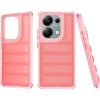 Custodia per Xiaomi Redmi Note 13 Pro 4G / Poco M6 Pro 4G, Techsuit, Wave Shield, Rossa — 3