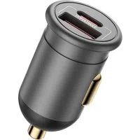 Caricabatterie Auto Blueo, 35W, 3A, 1 x USB-A - 1 x USB-C, Grigio — 3