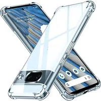 Custodia per Google Pixel 8a, Techsuit, Shockproof Clear, Trasparente — 3