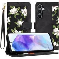 Custodia per Samsung Galaxy A55 5G A556, Techsuit, FlipCraft, Nera — 3