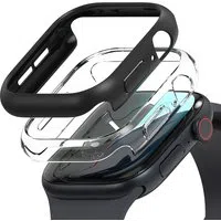 Custodia Ringke Slim per Apple Watch Series 10 / 11 46mm, Set 2 pezzi, Nero Opaco / Trasparente — 3
