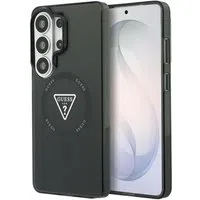 Custodia MagSafe per Samsung Galaxy S26 Ultra S948, Guess, IML Gradient Triangle Logo, Nera — 3