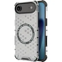 Custodia MagSafe per Apple iPhone 17 Air, Techsuit, HoneyComb Shield, Bianca — 3