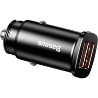 Caricatore Auto Baseus BS-C15Q, 30W, 5A, 2 x USB-A, Nero CCALL-DS01 — 3