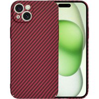 Techsuit Custodia per Samsung Galaxy S24+ S926, Techsuit, Carbonite FiberShell, Rossa — 2