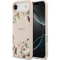 Custodia MagSafe per Apple iPhone 17 Air, Guess, Grained Flowers, Rosa — 3
