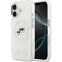 Custodia MagSafe per Apple iPhone 17, Karl Lagerfeld, IML Glitter Karl & Choupette's Heads, Grigio — 3